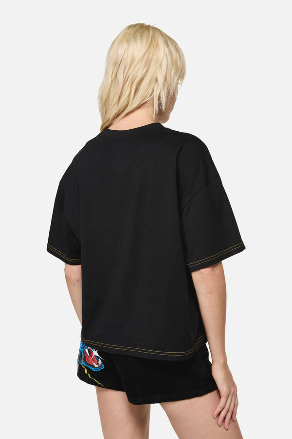Dangerfield NZ - Rawr Oversized Punk Tee - black