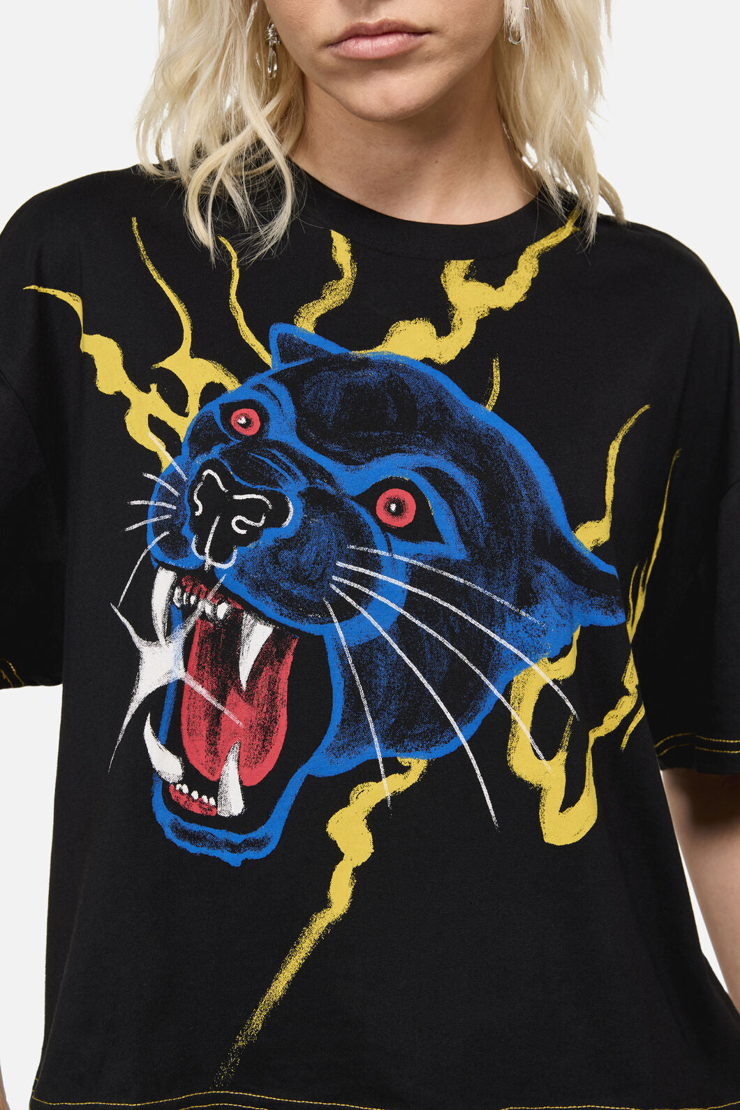Dangerfield NZ - Rawr Oversized Punk Tee - black