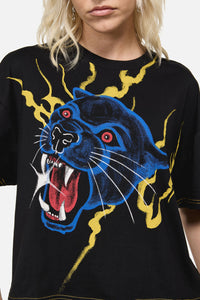 Dangerfield NZ - Rawr Oversized Punk Tee - black