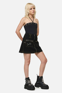 Dangerfield NZ - Electric Punk Trim Skort - black