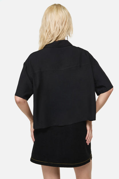 Dangerfield NZ - Rawr Punk Print Blouse - black