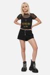 Dangerfield NZ - Rawr Punk Booty Short - black