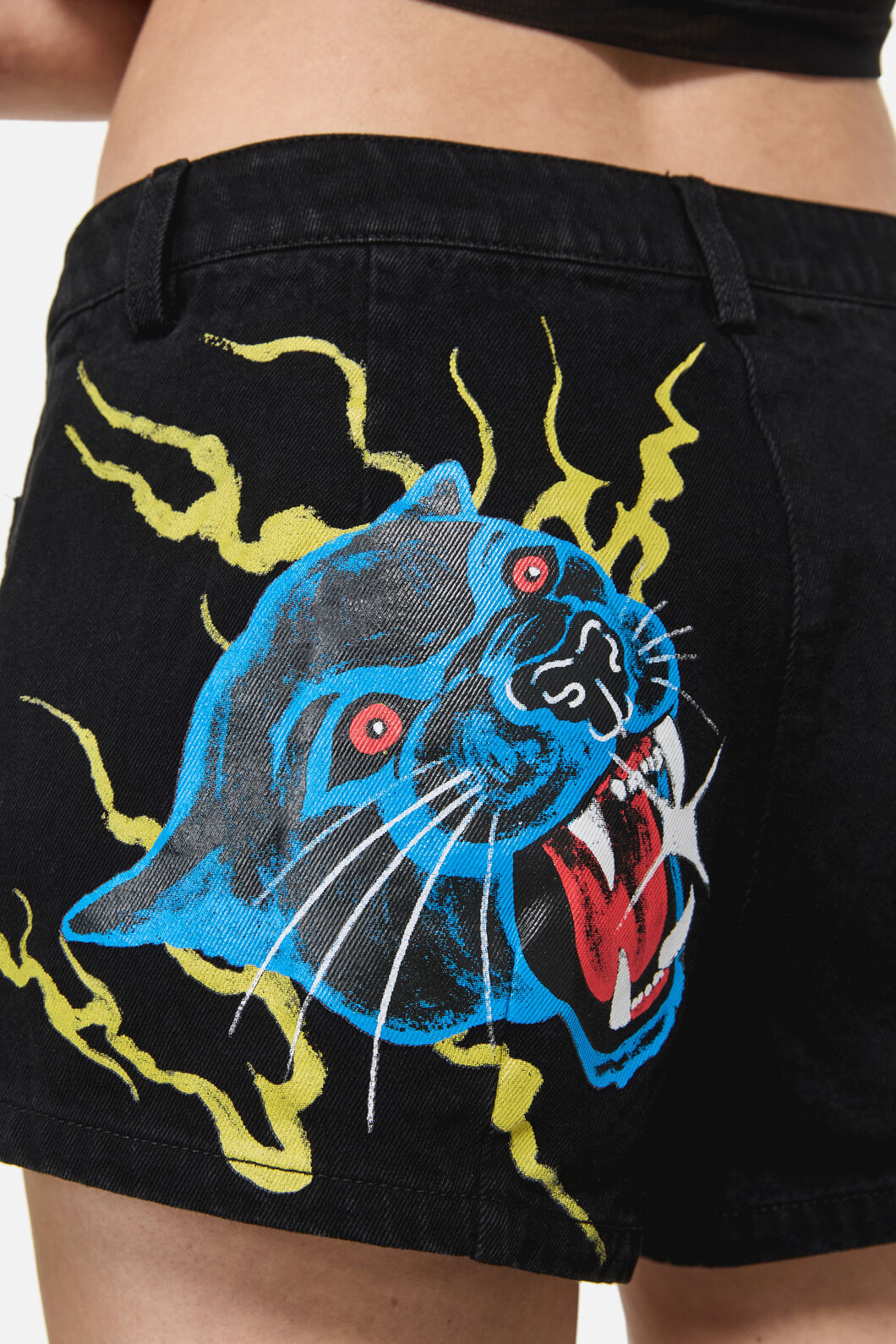 Dangerfield NZ - Rawr Punk Booty Short - black