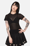 Dangerfield NZ - Electric Punk Mesh Top - black