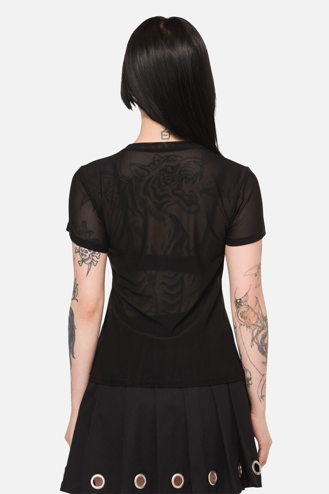 Dangerfield NZ - Electric Punk Mesh Top - black