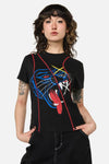 Dangerfield NZ - Rawr Punk Stitch Tee - black
