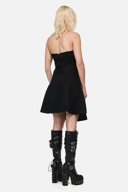 Dangerfield NZ - Flamin Punk Belt Dress - black