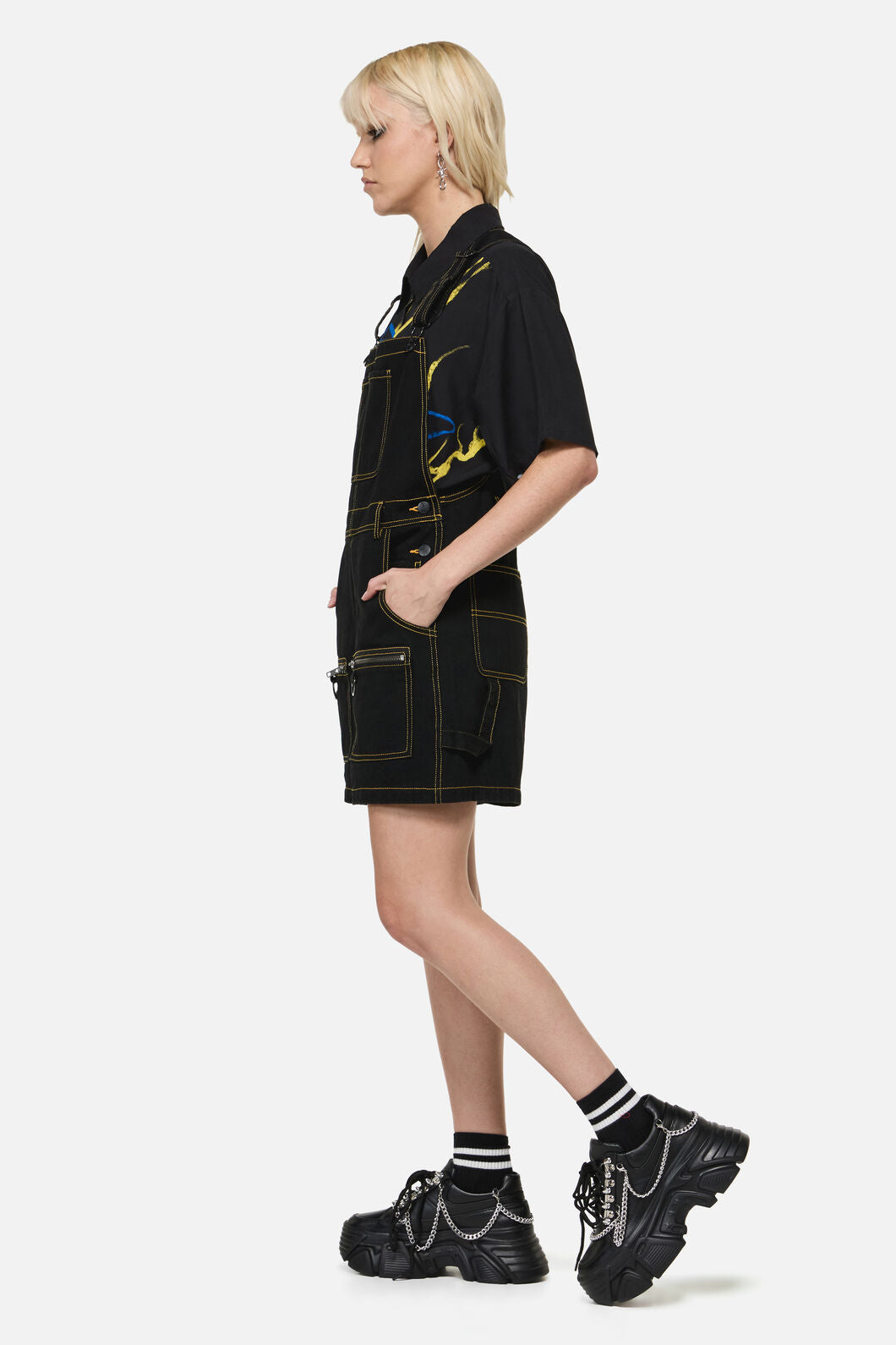 Dangerfield NZ - Electric Punk Trim Overall - black