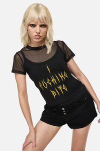 Dangerfield NZ - Biter Punk Layer Top - black