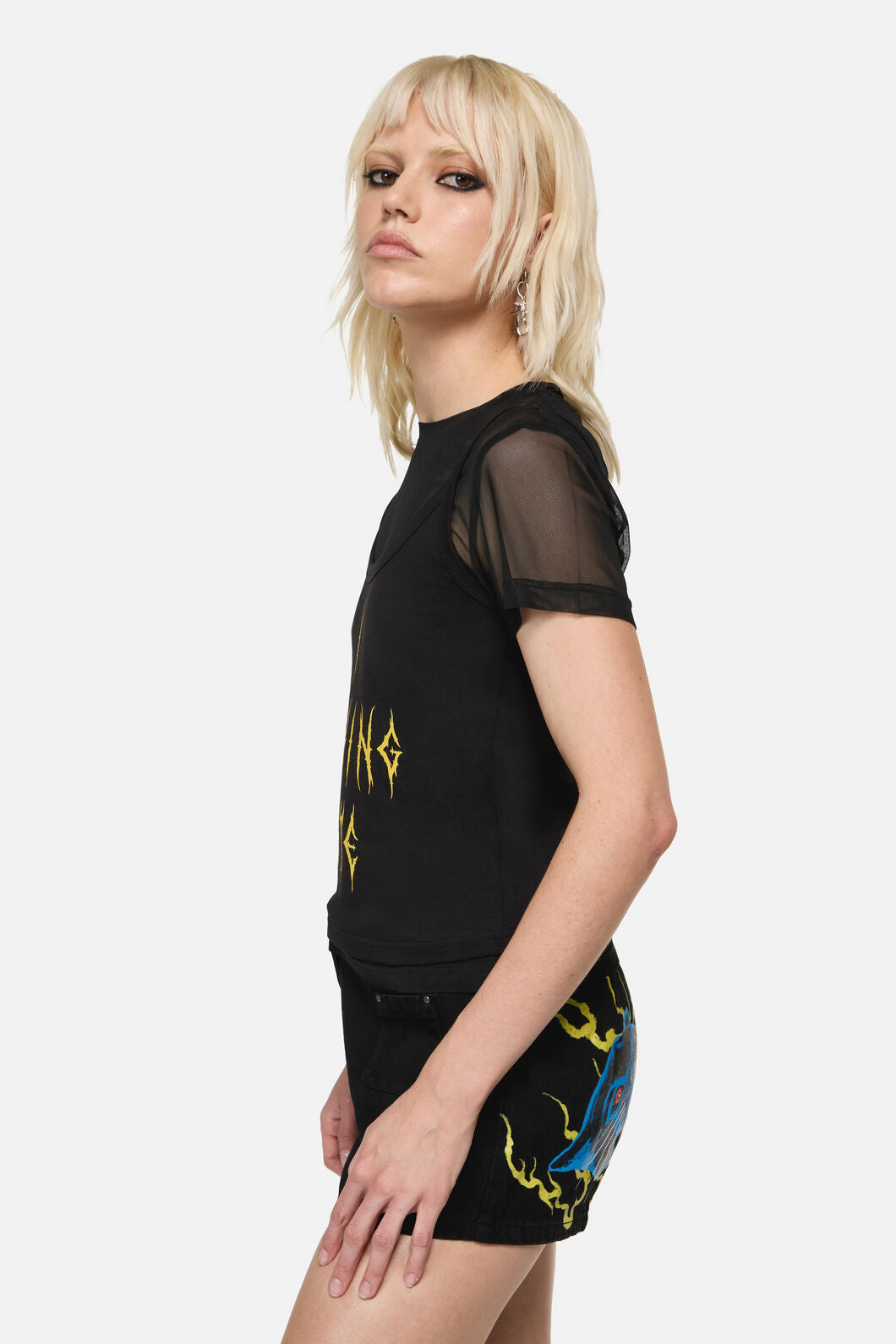 Dangerfield NZ - Biter Punk Layer Top - black