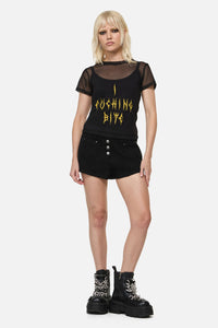 Dangerfield NZ - Biter Punk Layer Top - black