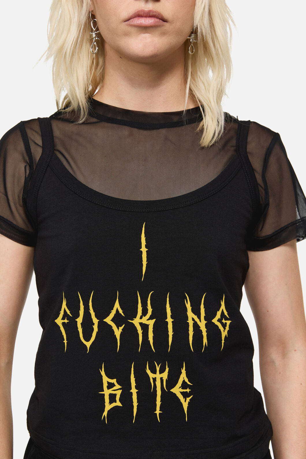 Dangerfield NZ - Biter Punk Layer Top - black