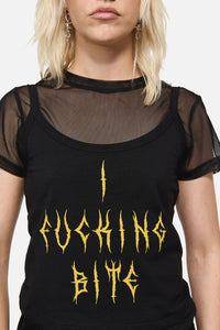 Dangerfield NZ - Biter Punk Layer Top - black