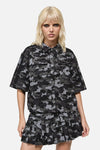 Dangerfield NZ - Disruptive Camo Boxy CropShirt - grey-black