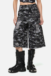 Dangerfield NZ - Disruptive CampDistressedJorts - grey-black