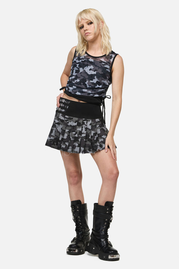 Dangerfield NZ - Disruptive Camo Skort - grey-black
