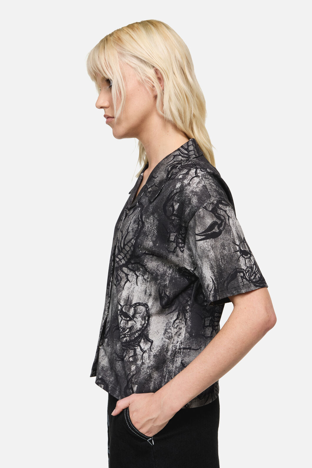 Dangerfield NZ - Scorpius Print Shirt - grey