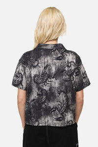 Dangerfield NZ - Scorpius Print Shirt - grey