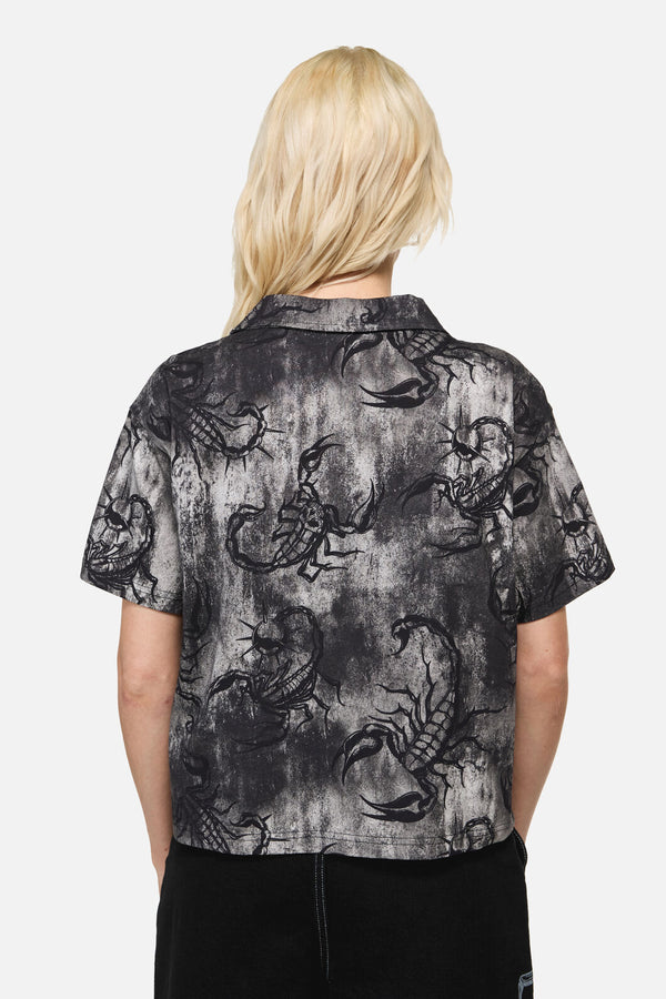 Dangerfield NZ - Scorpius Print Shirt - grey