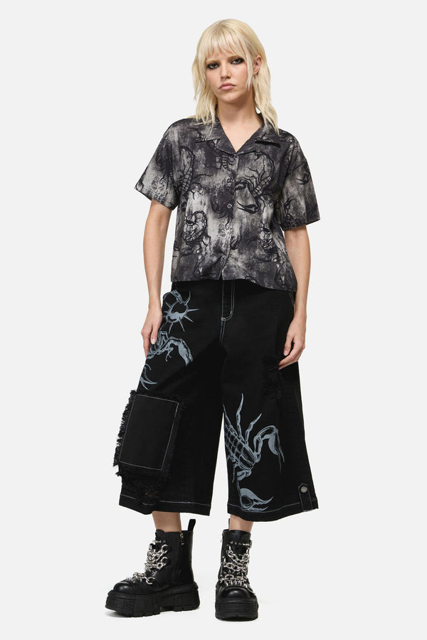 Dangerfield NZ - Scorpius Print Shirt - grey