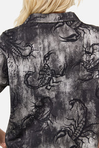 Dangerfield NZ - Scorpius Print Shirt - grey