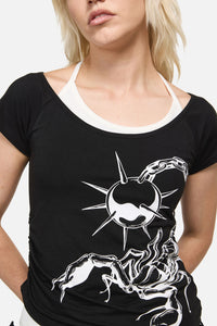 Dangerfield NZ - Dread Tie Up Tee - black