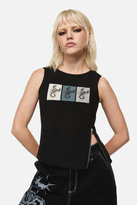 Dangerfield NZ - Dread Zipper Tank Top - black