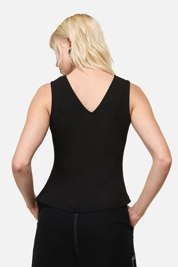 Dangerfield NZ - Dread Zipper Tank Top - black