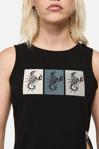 Dangerfield NZ - Dread Zipper Tank Top - black