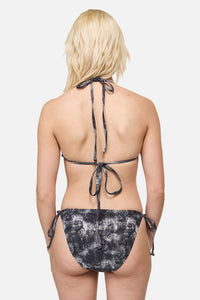 Dangerfield NZ - Scorpius Print Bikini Top - grey