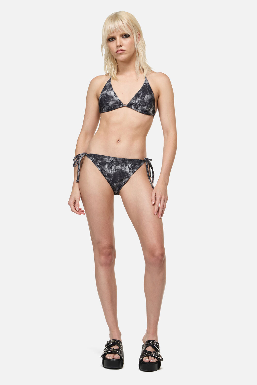Dangerfield NZ - Scorpius Print Bikini Top - grey