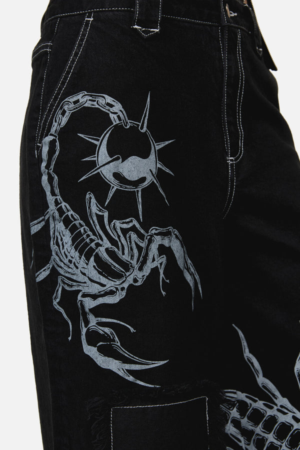 Dangerfield NZ - Dread Distressed Patch Jeans - black