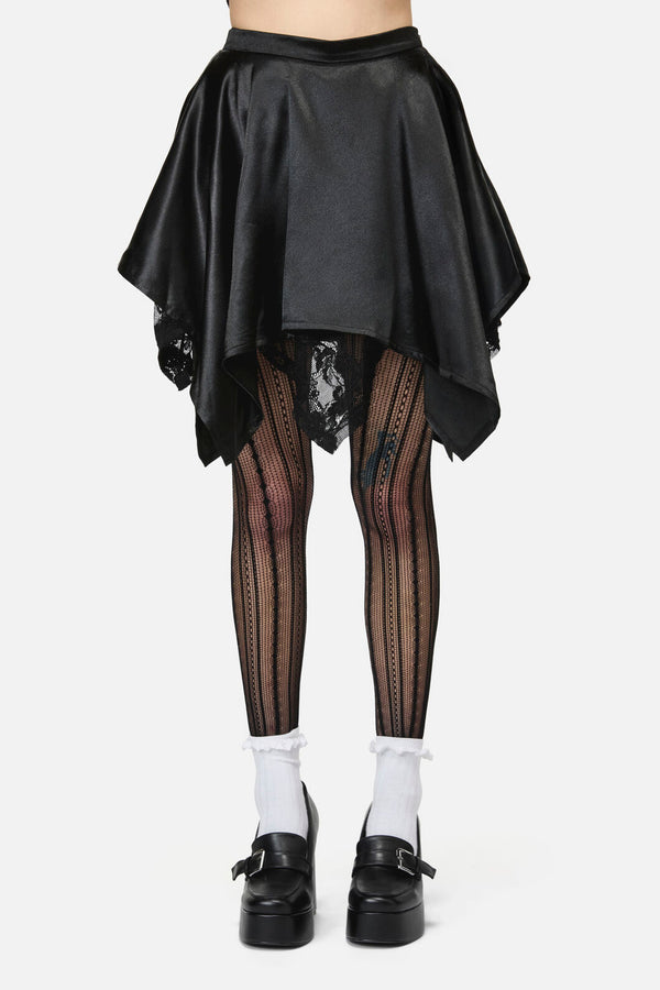 Dangerfield NZ - Pond Lace Goth Skort - black
