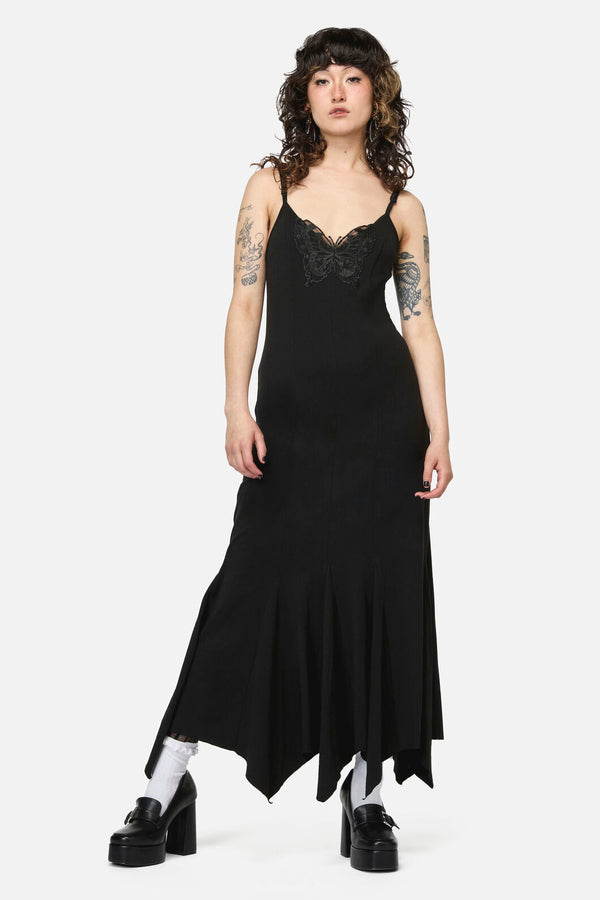 Dangerfield NZ - Naiad Goth Maxi Dress - black
