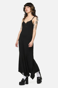Dangerfield NZ - Naiad Goth Maxi Dress - black