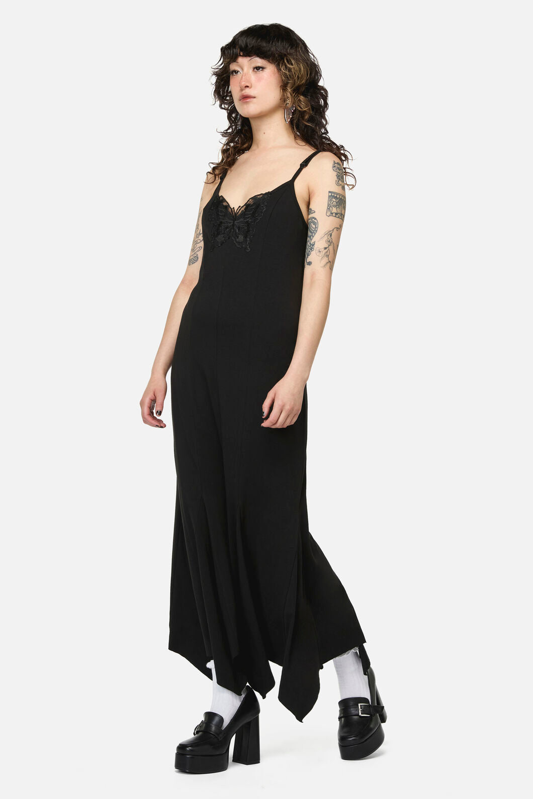 Dangerfield NZ - Naiad Goth Maxi Dress - black