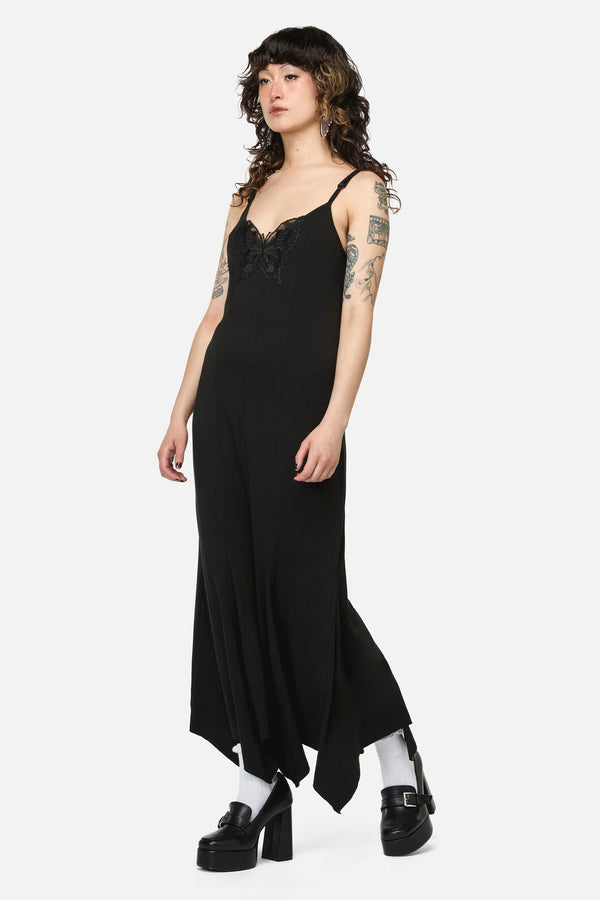 Dangerfield NZ - Naiad Goth Maxi Dress - black