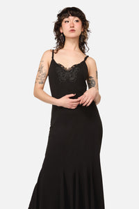 Dangerfield NZ - Naiad Goth Maxi Dress - black