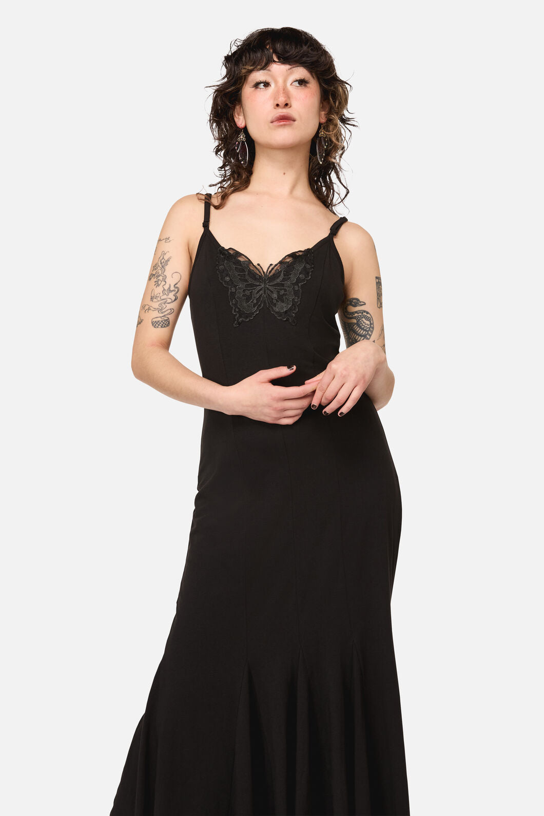 Dangerfield NZ - Naiad Goth Maxi Dress - black
