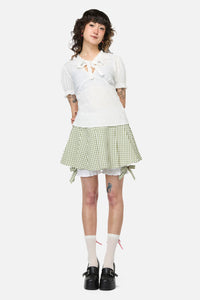 Dangerfield NZ - Naiad Pond Tie Blouse - cream