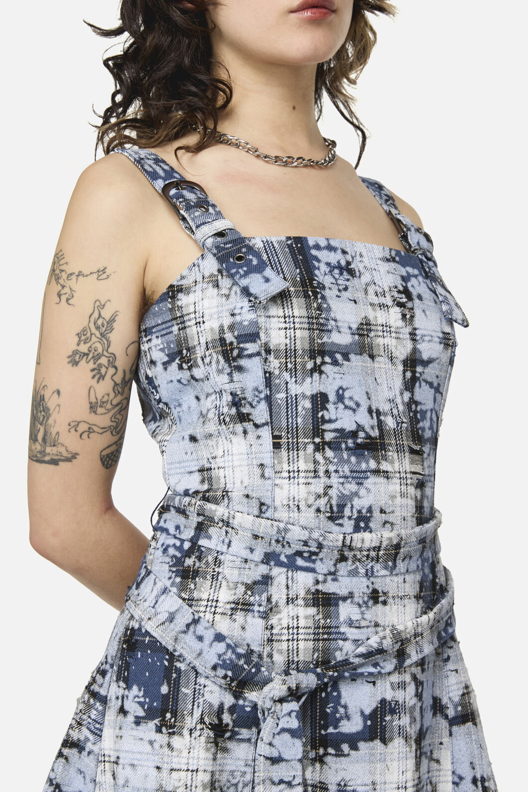 Dangerfield NZ - Fiendish Tartan Goth MaxiDress - multi