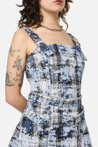 Dangerfield NZ - Fiendish Tartan Goth MaxiDress - multi