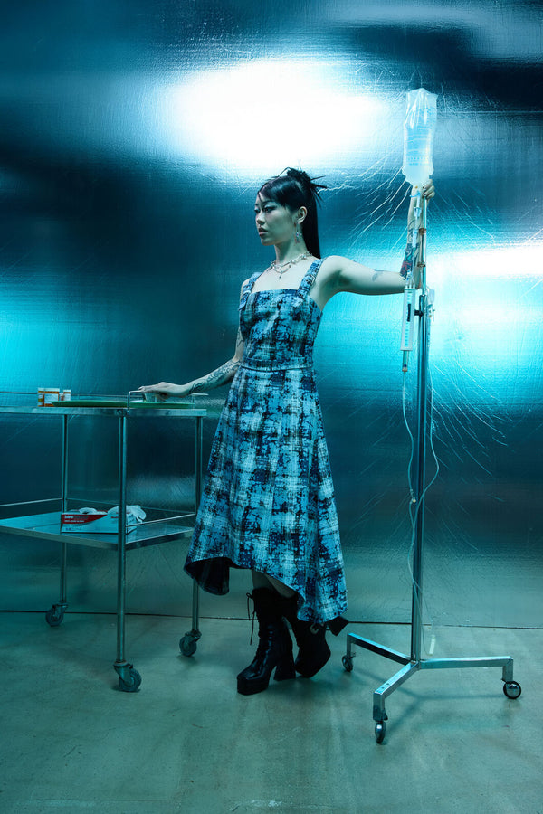 Dangerfield NZ - Fiendish Tartan Goth MaxiDress - multi