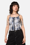 Dangerfield NZ - Fiendish Tartan Goth Top - multi