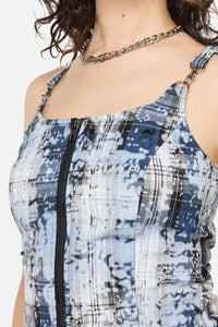 Dangerfield NZ - Fiendish Tartan Goth Top - multi