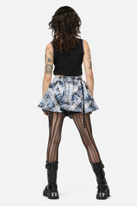 Dangerfield NZ - Fiendish Tartan Goth Skort - multi