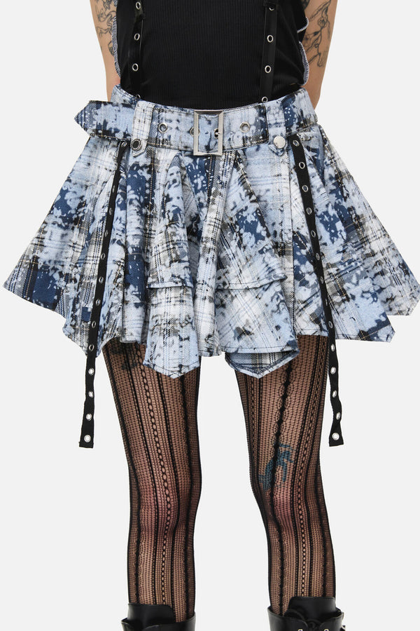 Dangerfield NZ - Fiendish Tartan Goth Skort - multi