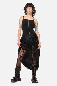 Dangerfield NZ - Sinister Goth Maxi Skirt - black