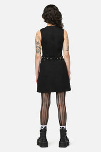 Dangerfield NZ - Nancy Punk Belt Mini Dress - black