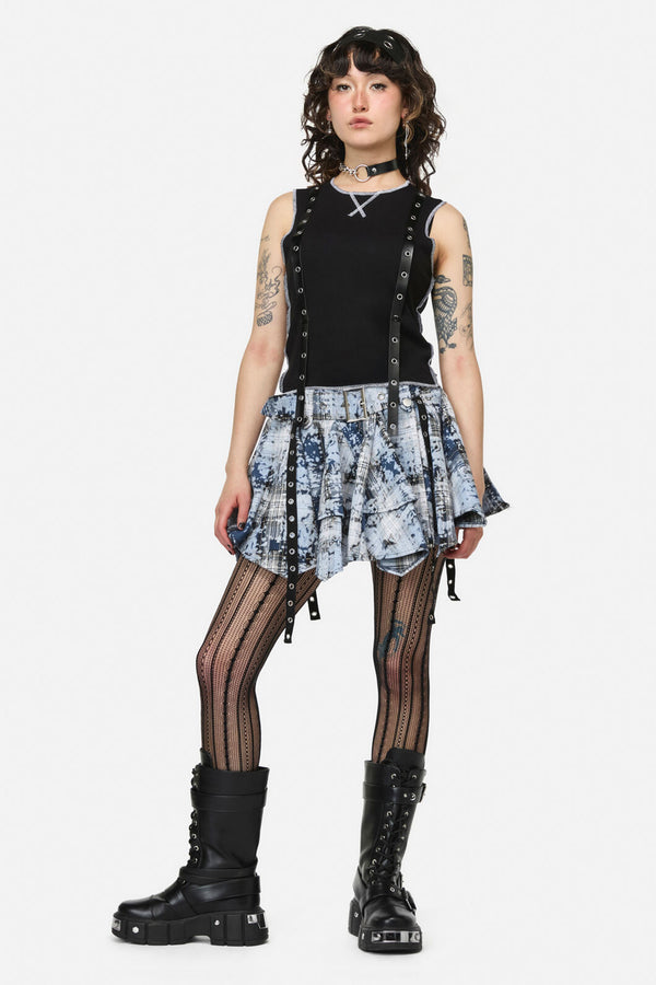 Dangerfield NZ - Nancy Eyelet Punk Tank Top - black